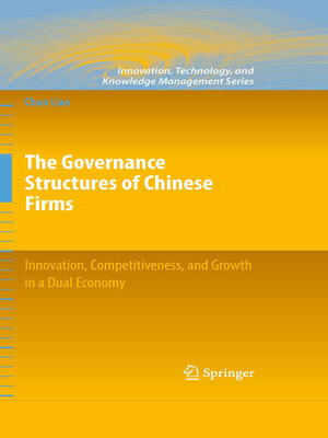 cover image of The Governance Structures of Chinese Firms